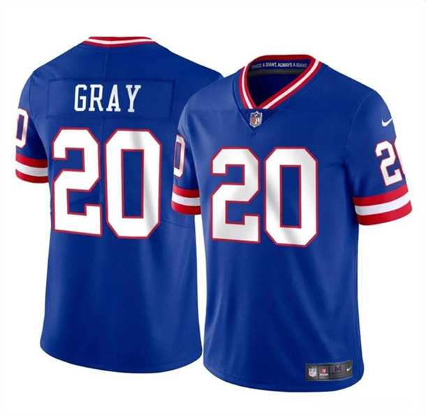 Men & Women & Youth New York Giants #20 Eric Gray Royal Throwback Vapor Untouchable Limited Football Stitched Jersey,We sell and wholesale Men & Women & Youth New York Giants #20 Eric Gray Royal Throwback Vapor Untouchable Limited Football Stitched Jersey on line form chian!
